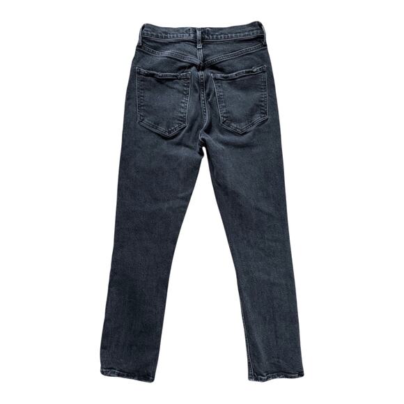 Agolde Riley Ash Gray Jeans | Size 25 - Picture 2 of 7